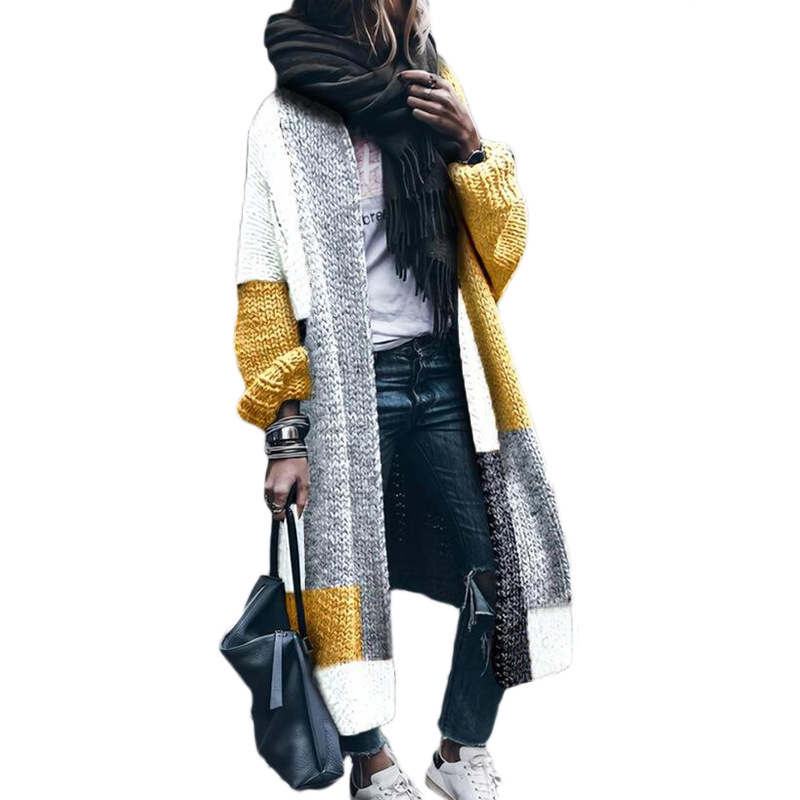 Hot Sale Hot Fashion Casual Long Woolen Coat
