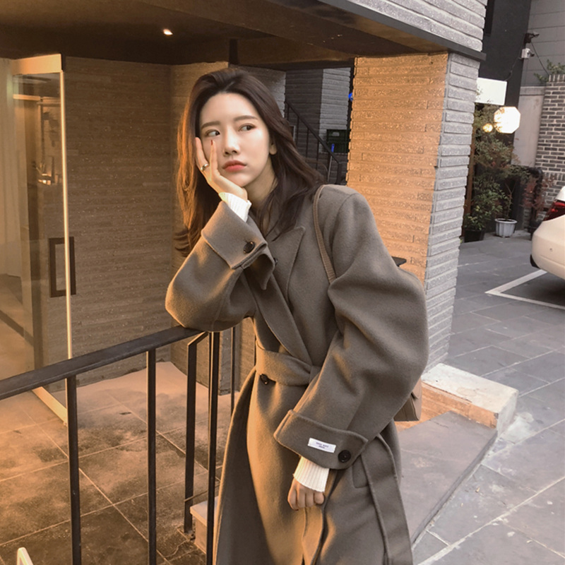 Korean Style Young Off-season Woolen High-end Coat