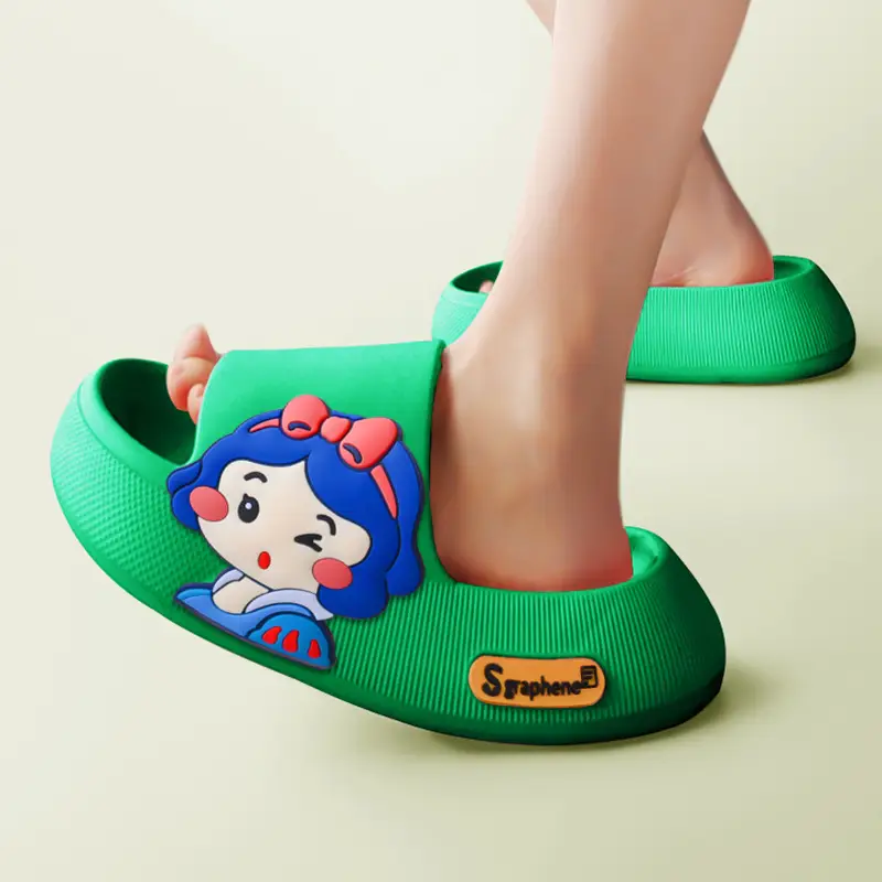 Thick Sole Non-Slip Sandals for Indoor and Outdoor Use — Princess green, 36to37