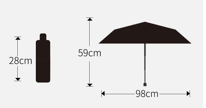 Title 3, 12-bone Vinyl Automatic Umbrella Plus-sized Bus...