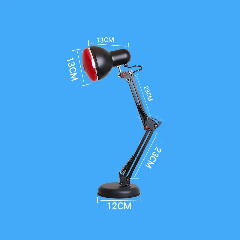 Infrared Heat Lamp with Adjustable Folding Stand for Targeted Therapy