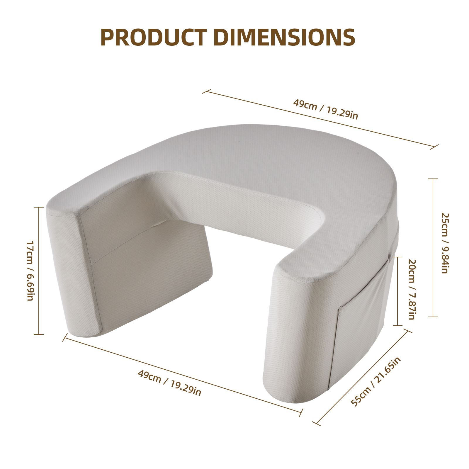 Stable Support Reading Pillow, Hand Support, Waist Support And Multiple Uses image 16