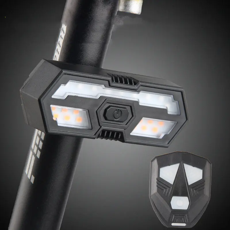 Remote Control Steering Tail Light USB Charging Waterproof Highlight
