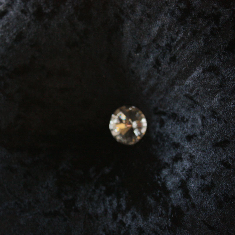 Round Feather Diamond Buckle Solid Color Pillow Sofa Pillow