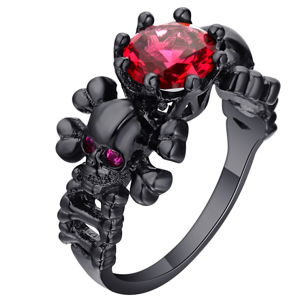 Zircon Ring Inlaid With Copper Plate Europe And America