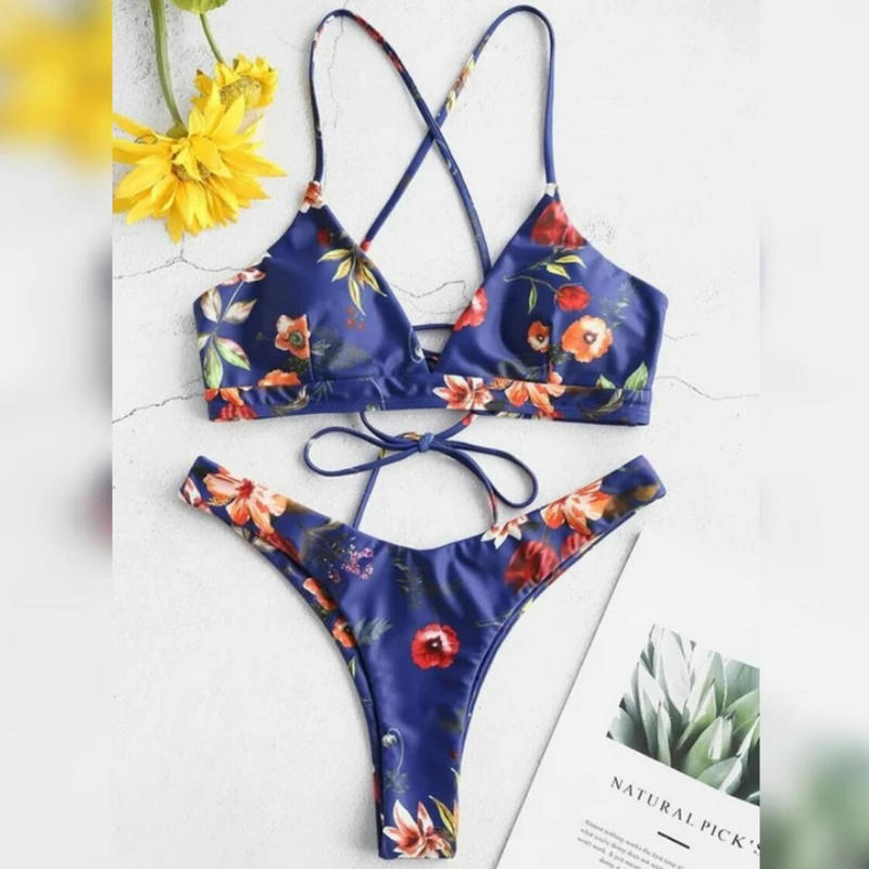 European And American Bikini Sexy Split Swimwear
