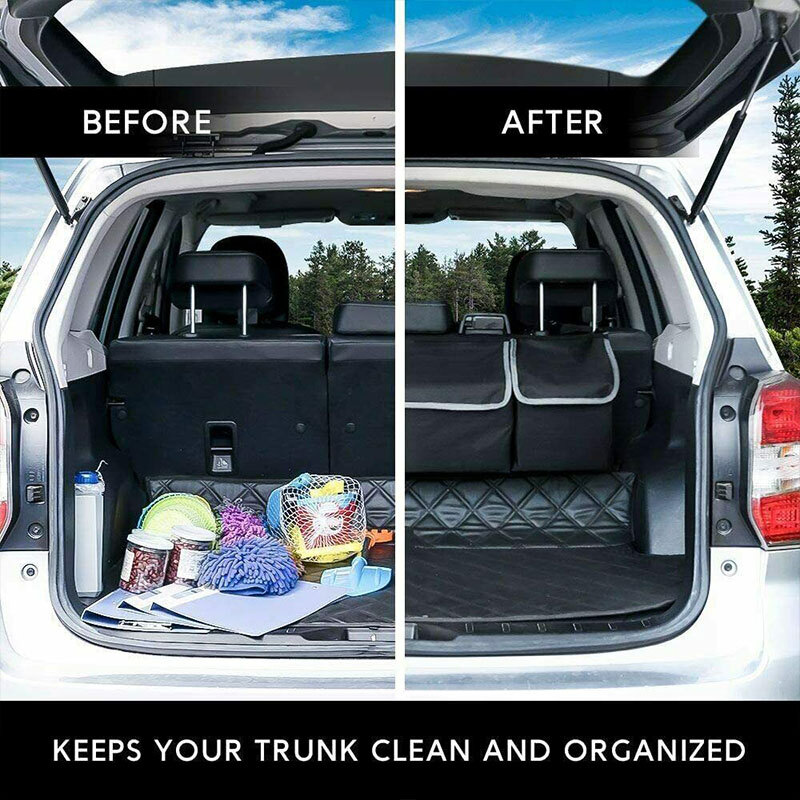 Large Car Boot Organiser Back Seat Hanger Tidy Storage Bag Pocket Hanging Pouch — image 3