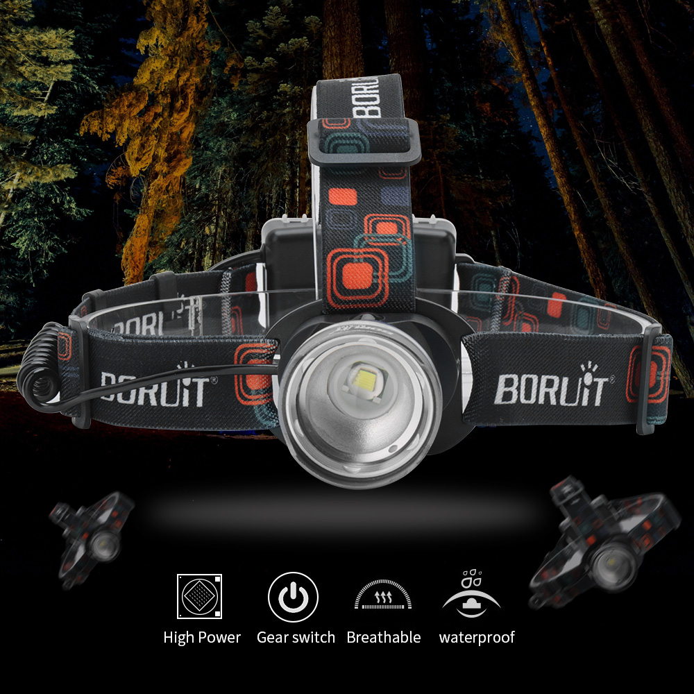 Zoom Headlamp 350000LM Rechargeable LED Headlight Flashlights Head Torch Fish — image 7