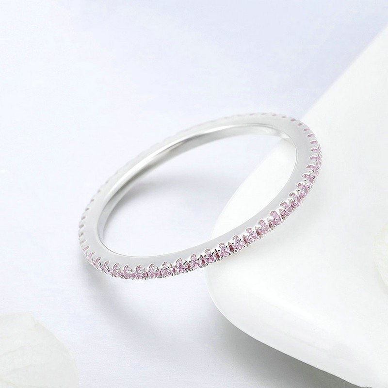 S925 Silver Versatile Diamond Plated Ring