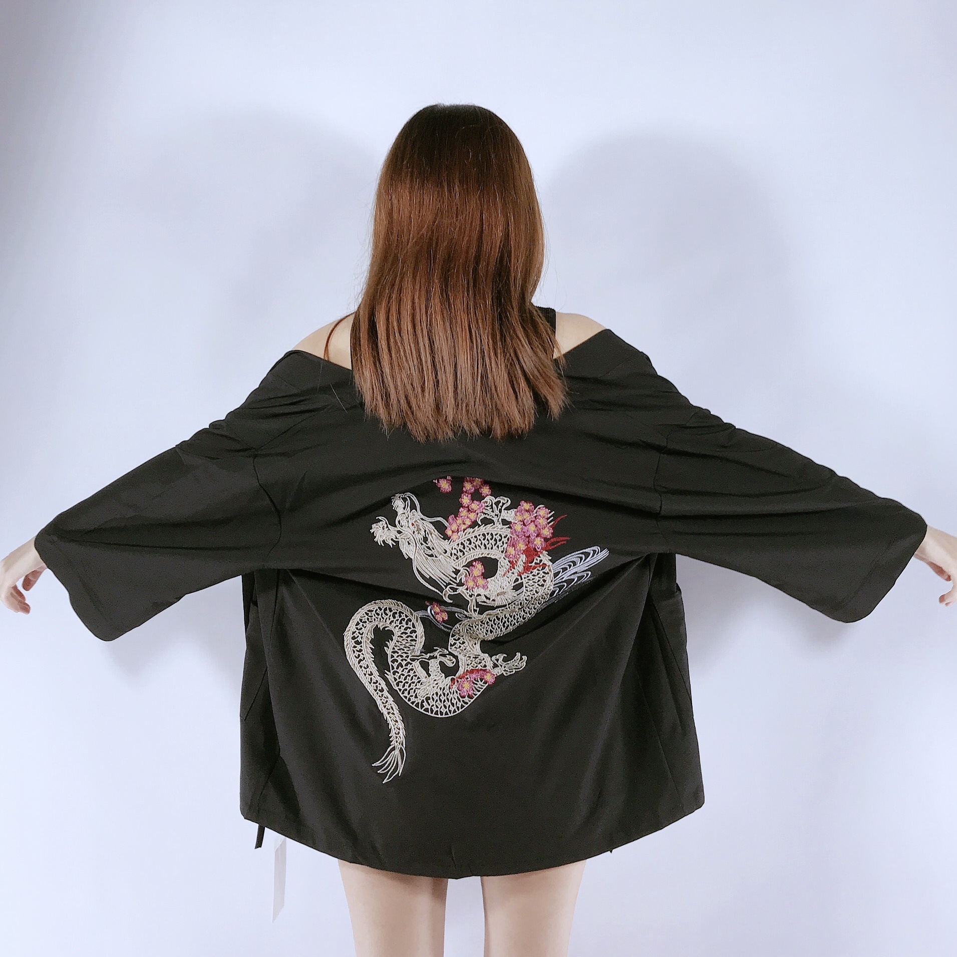 Early Autumn Japanese Cardigan Kimono Harajuku Embroidery — image 1