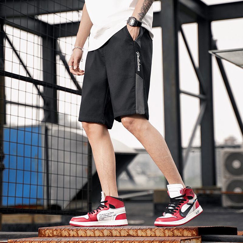 Casual Overalls Shorts Men's Sports Loose Plus Size