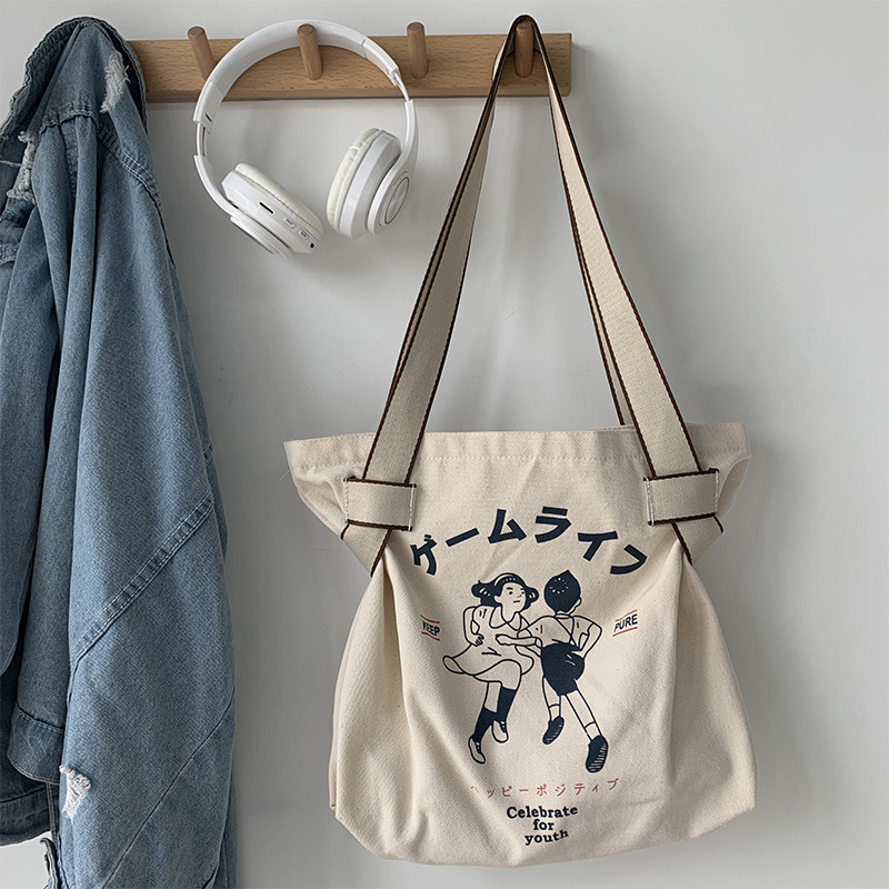 Women's Large-capacity Canvas One Shoulder Retro Yoga Travel Bag