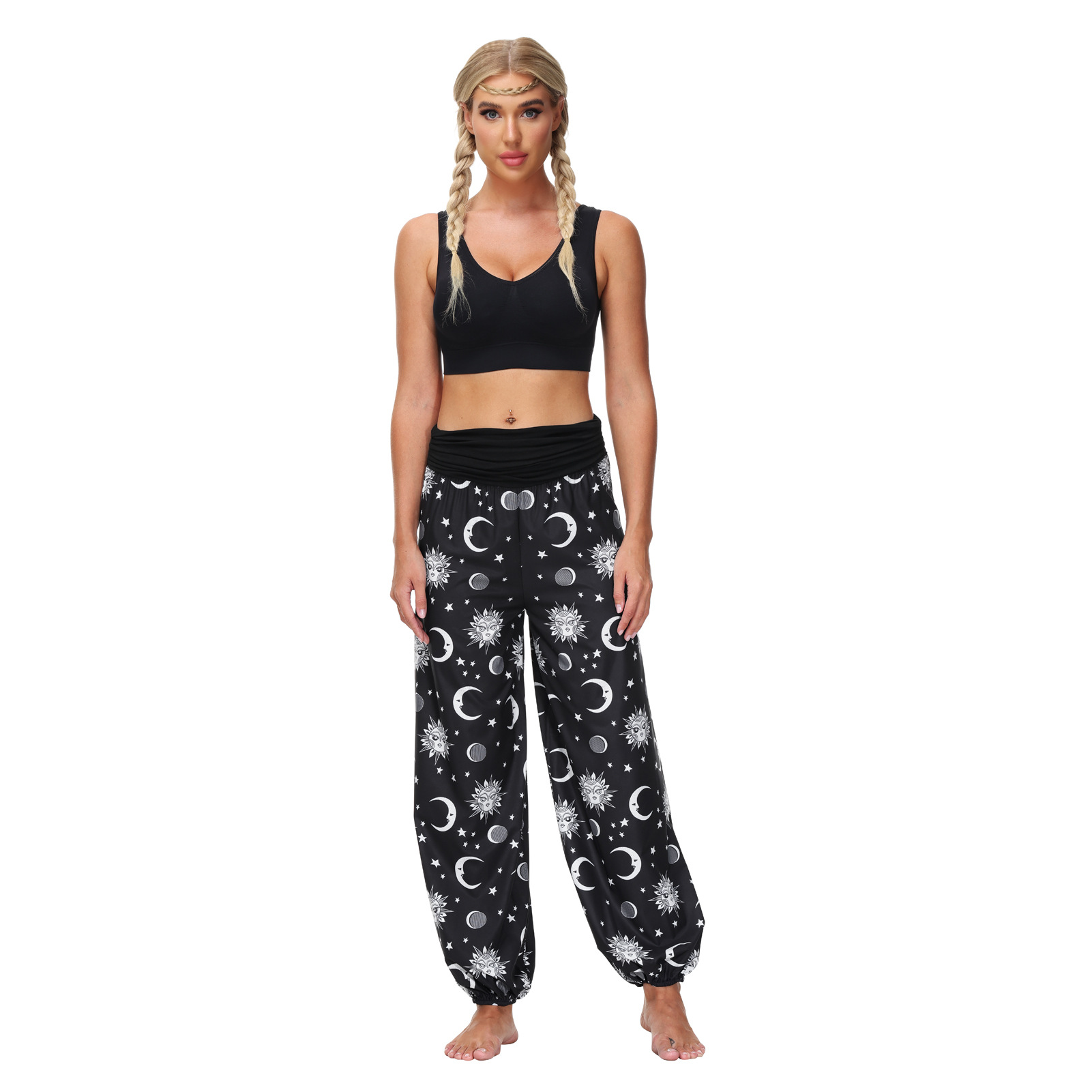 Title 7, Totem Digital Floral Print Casual Jumpsuit. A c...