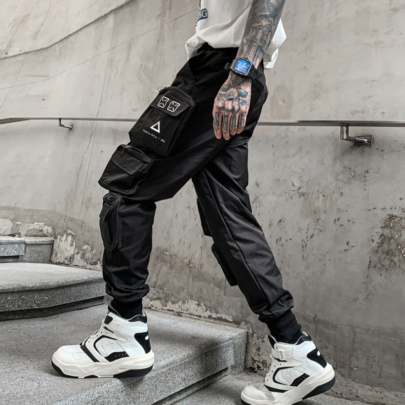 Men's Casual Versatile Tooling Functional Wind Pants
