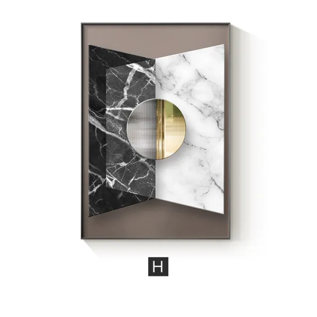 Abstract Geometric Canvas Painting Picture Home Decor Wall Poster H - Shop at LoveMi
