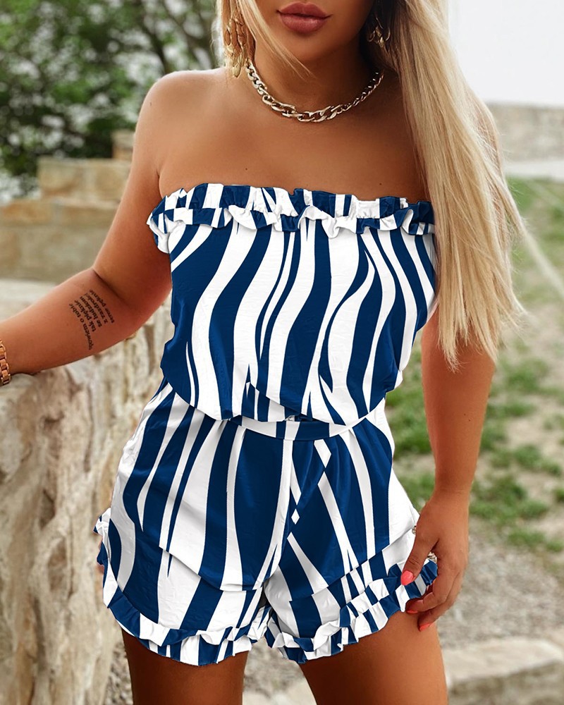 Blue and white stripes