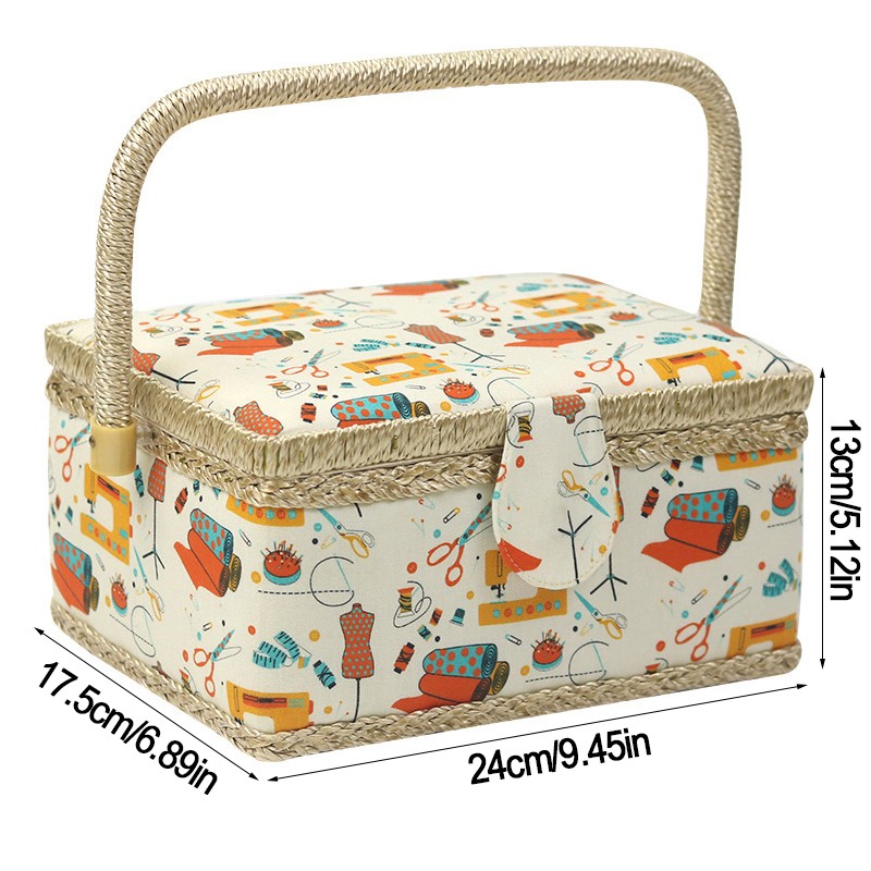 Extra Large Fabric Sewing Craft Box Storage Organizer