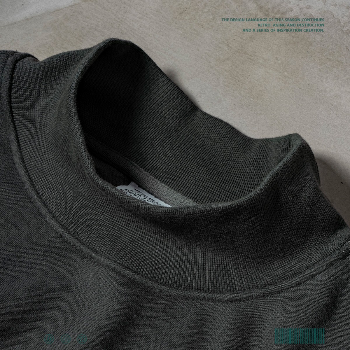 Vintage Wash To Age A Semi-cropped Hoodie