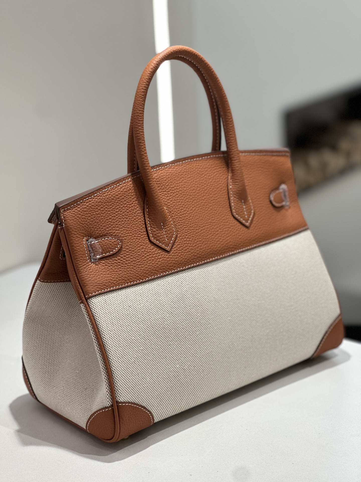 Nouveau sac birkin en cuir véritable transfrontalier – Image 2