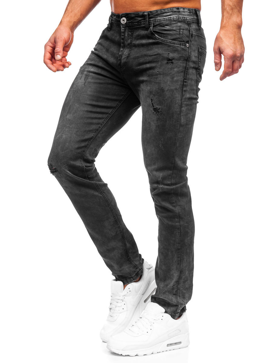 Title 4, Heren Jogging Jeans Zwart Gebruikt Gewassen Ski...