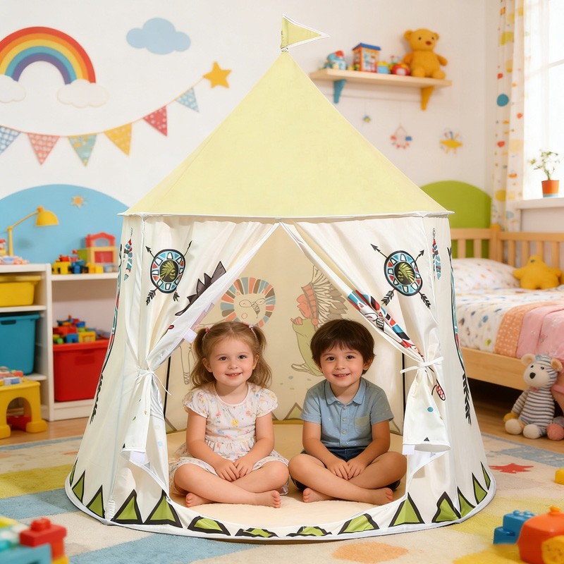 Children Kids Baby Foldable Play Tent Portable Girls Boys Playhouse Indoor — image 4