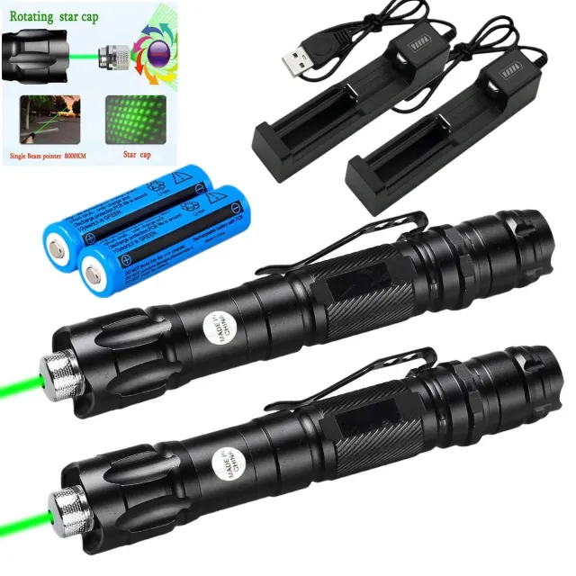 Green Laser Pointer USB Rechargeable Pen LED Flashlight Torch Visible Beam Lazer Green - Shop at LoveMi