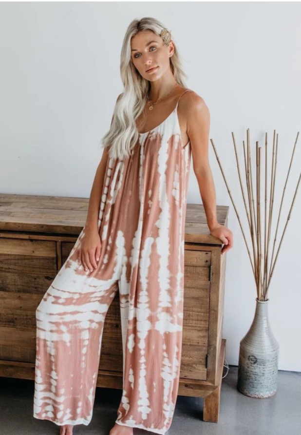 Strap-dot printed jumpsuit — view 5