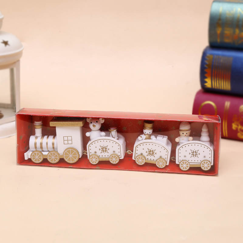 Christmas ornament christmas wooden train (green)