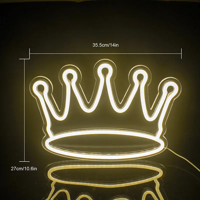 Internet Celebrity Atmosphere Luminous Crown Neon Light