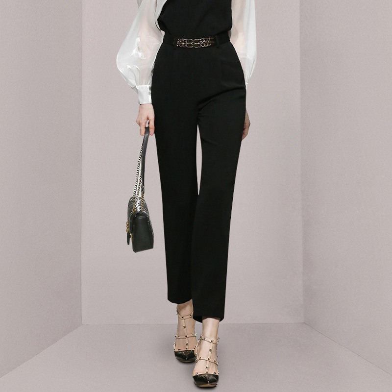 Light And Luxurious Temperament Black And White Contrast Suit Women