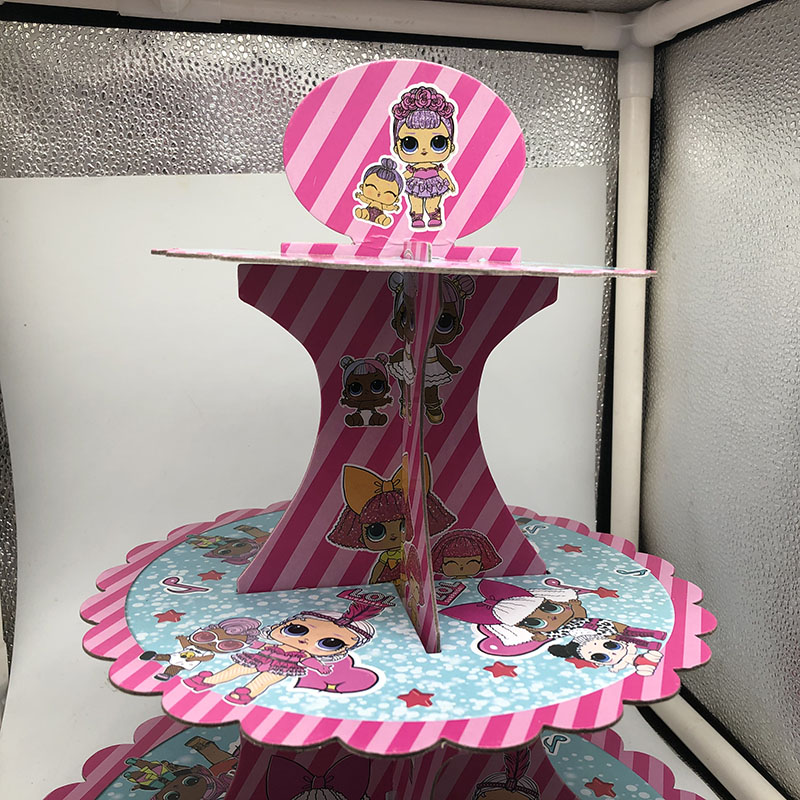 Title 4, Cartoon doll birthday theme cake stand