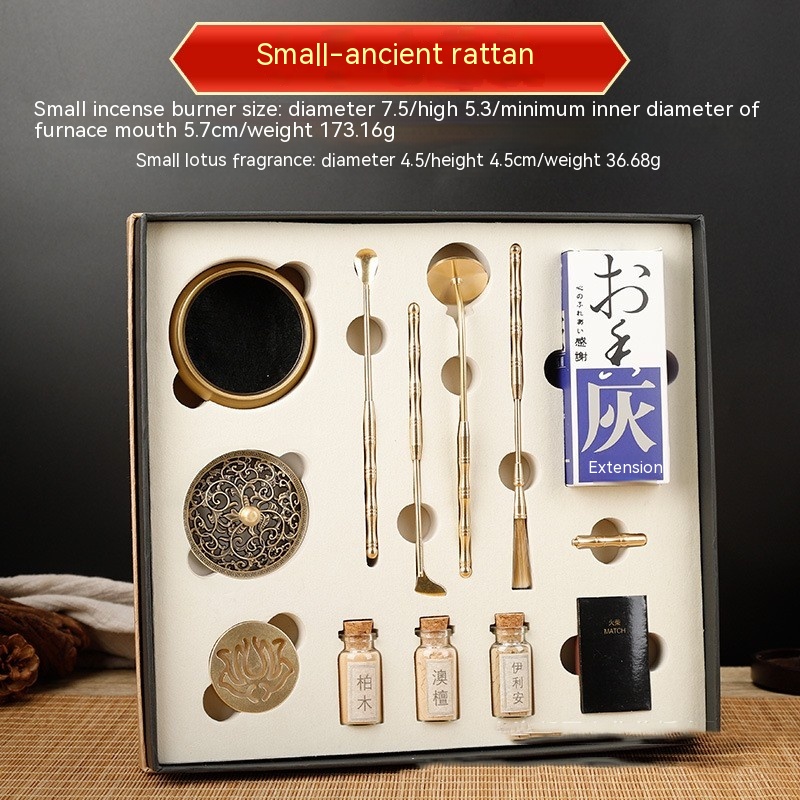 Title 5, Pure Copper Incense Burner Xiangdao Starter Set...