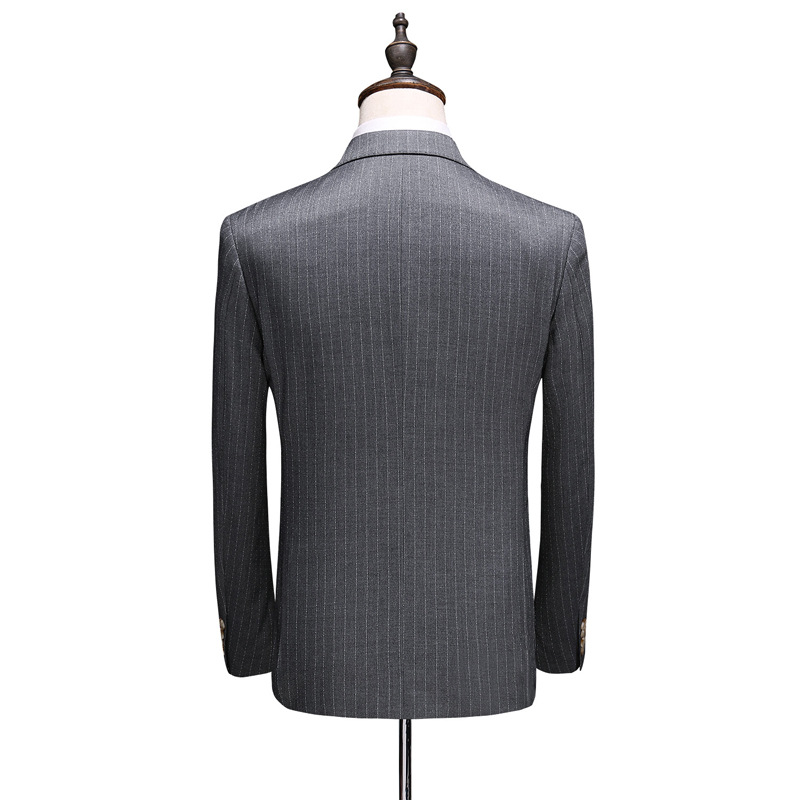 Fashion Simple Men's Double Breasted Suit