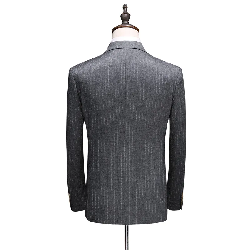 Fashion Simple Men's Double Breasted Suit