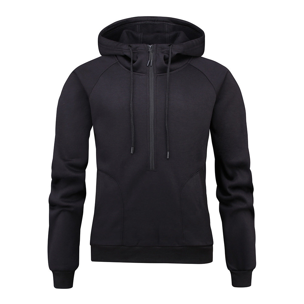 Title 3, Herfst en winter nieuwe herenhoodie met halve r...