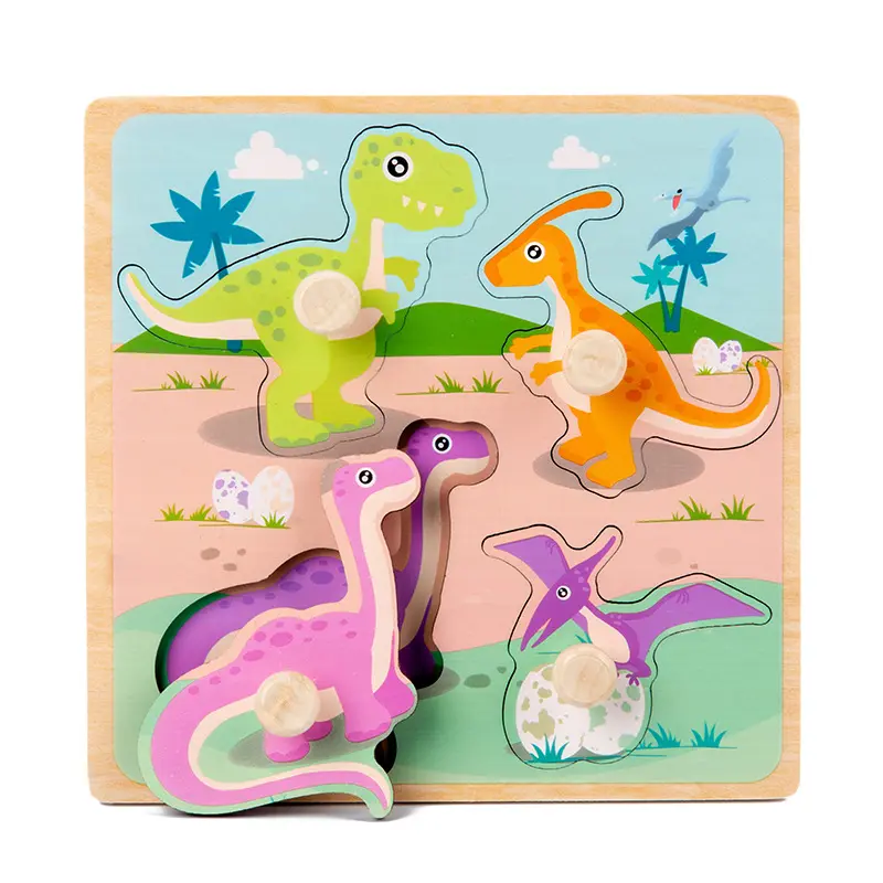Children's Cartoon Wooded 3d Puzzle Model Educational
