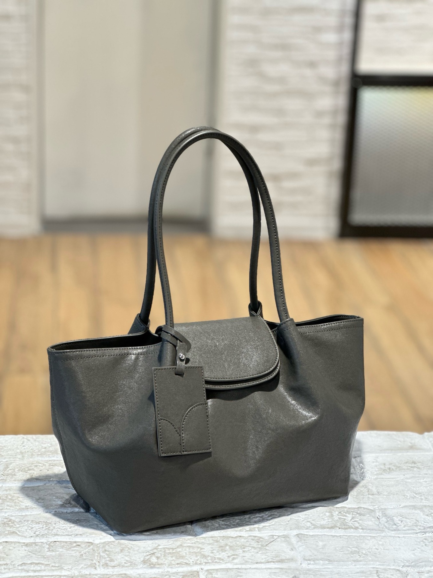 New Cross-Border Niche Design Genuine Leather Tote Bag, Versatile Vegetable-Tanned Leather High-End Shoulder Bag, Lazy Style Underarm Bag 6