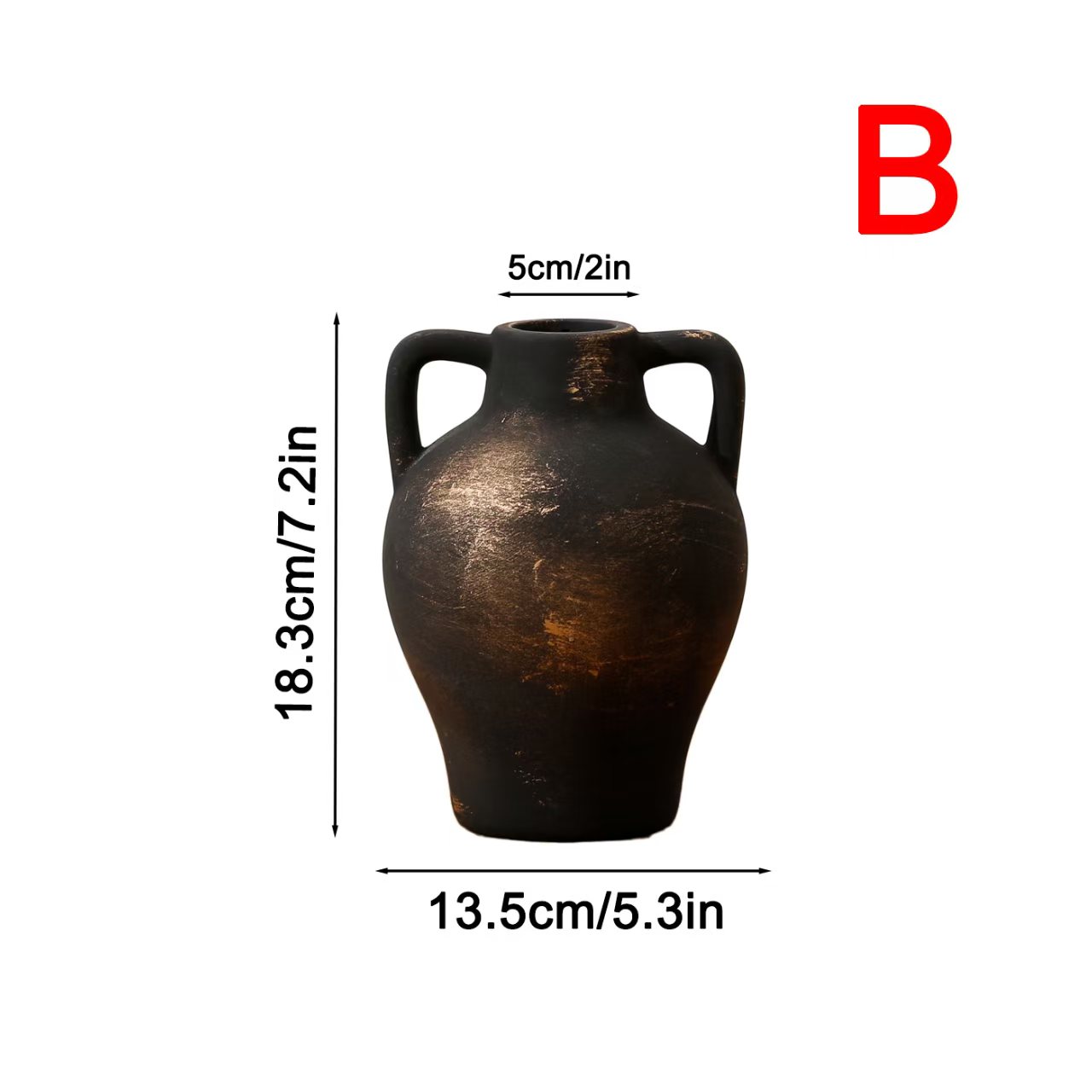 Vintage French Country Ceramic Vase, Creative Unique Decorative Flower Pot, Desktop Decoration Prop, 1pc 7