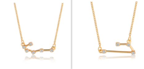 Zircon Inlaid Twelve Constellations Guardian Necklace