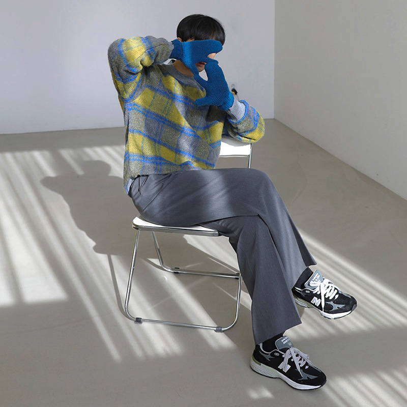 Men's Loose Trendy Luxury Plaid Sweater