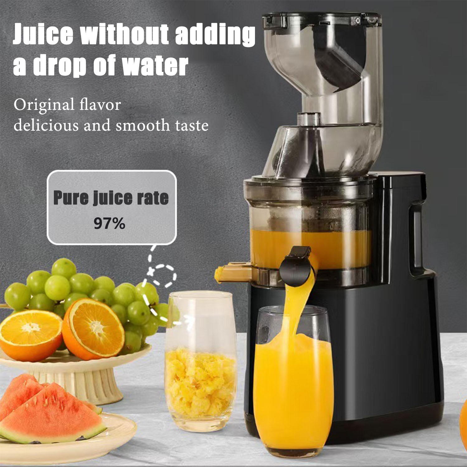 Cold Press Slow Masticating Electric Juicer & Fruit Squeezer — image 12