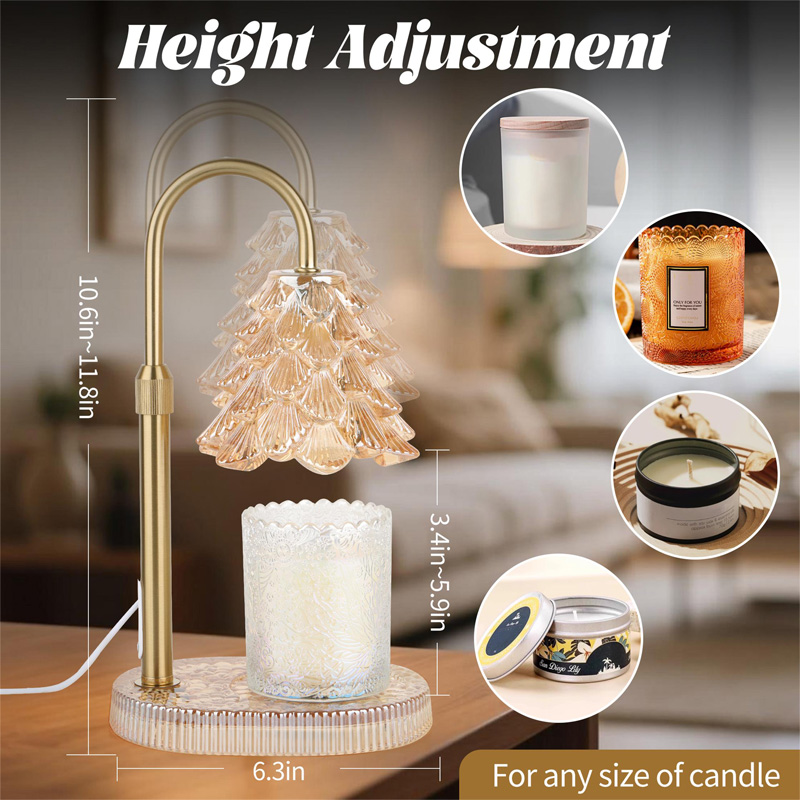 Candle Warmer Lamp With Timer & Dimmer , Adjustable Wax Melt Lamp For Jar Candles, Home Decor Accent view 4