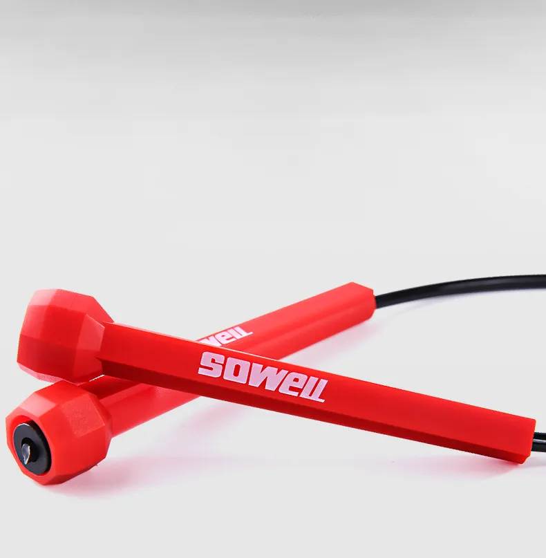 Fitness Crossfit Skipping Rope Cord Speed Jumping Exercise Equipment Adjustable Boxing Skipping Sport Rope Red Balck – image 4