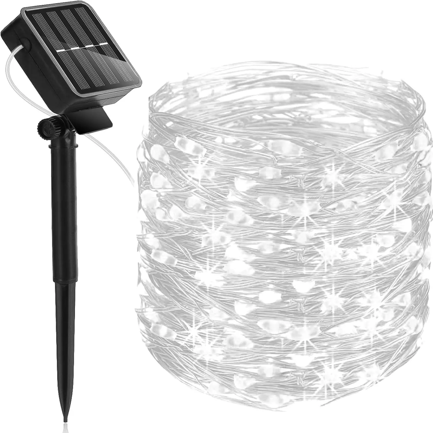 LED Solar Copper Wire Lights, Fairy Color