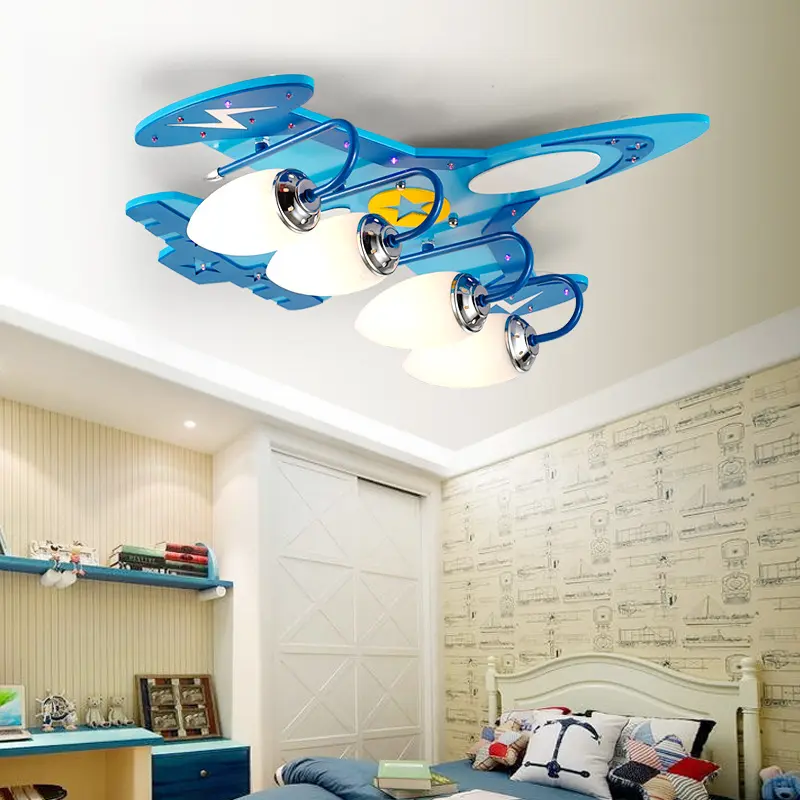 Children's Room LED Ceiling Creative Airplane Cartoon