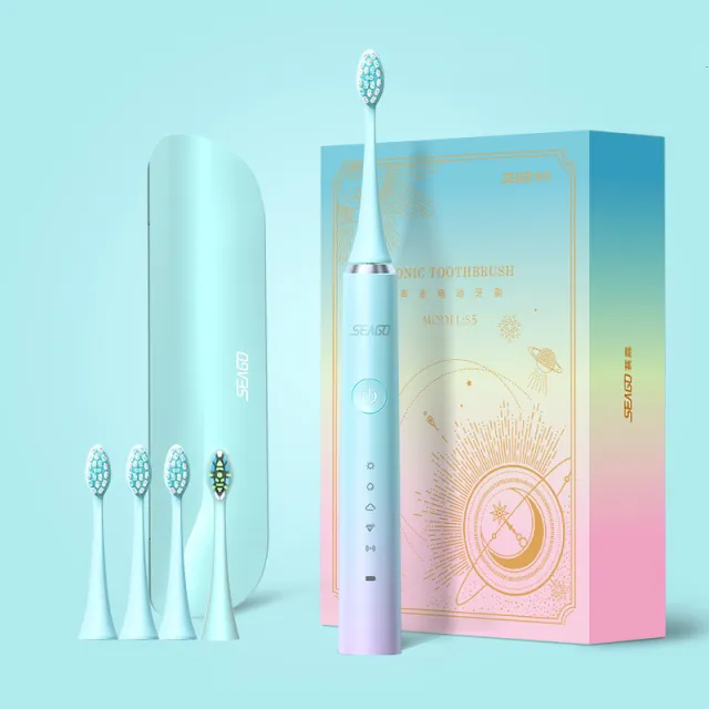 Fully Automatic Soft Bristle Rechargeable Electric Toothbrush Pink - Shop at LoveMi