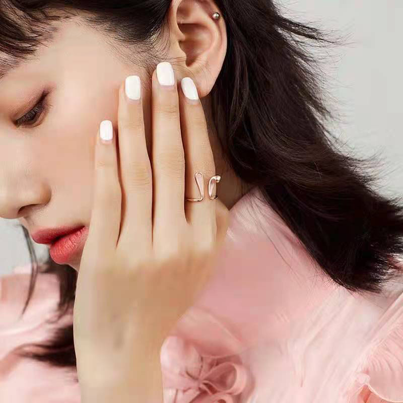 925 silver cute rabbit style cute personality new ring