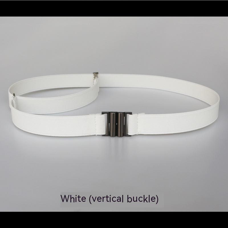 White Vertical Buckle