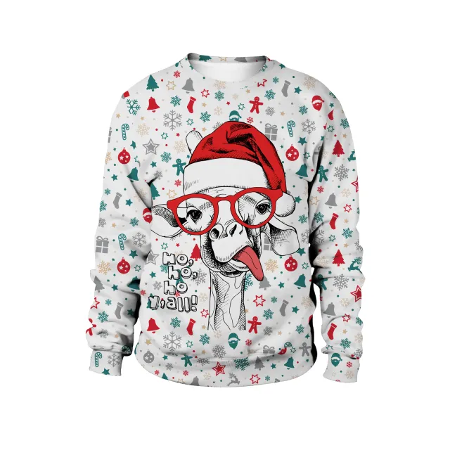 Women's Christmas Dress Crew Neck Sweatshirt 6Color L - Shop at LoveMi