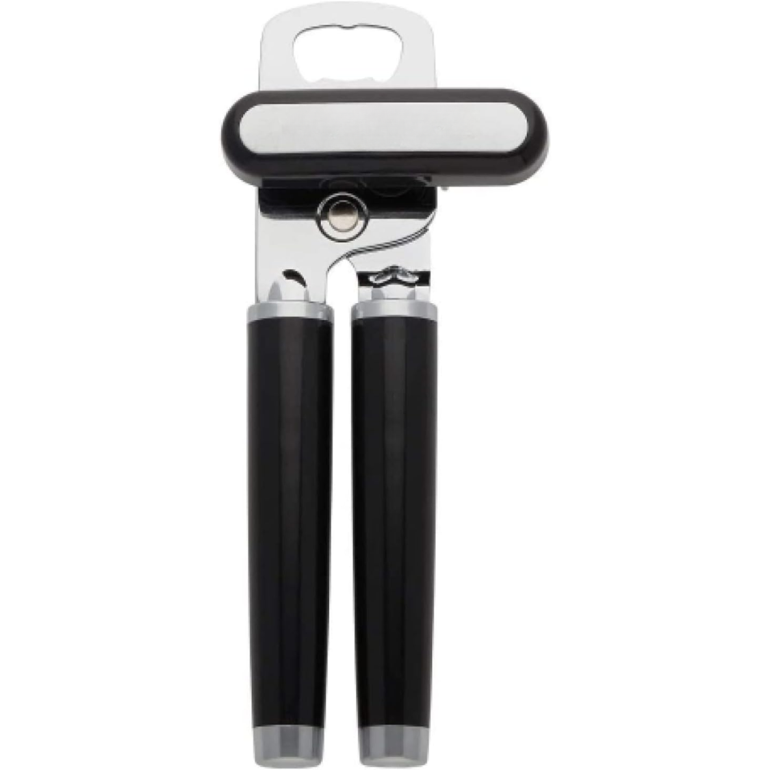Classic Multifunction Can Opener And Bottle Opener Easy To Use, Razor Sharp Stainless Steel Cutting Wheel, Soft Ergonomic Handles, Black 5